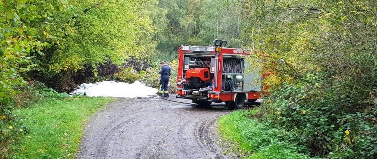 Mehr über den Artikel erfahren Brand Strauchschnittplatz Holzfeld